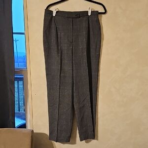 Worthington Charcoal Checkered Pants